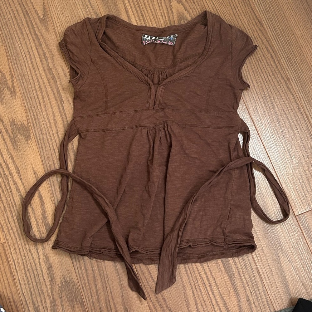Vintage Y2K Zara tie back top